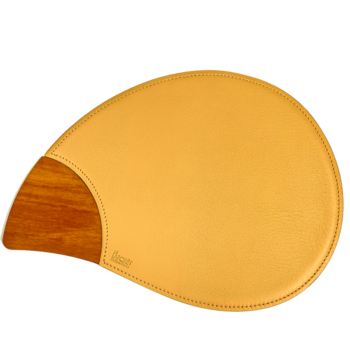 Tapis à Souris avec Bois Moutarde 20x28,5cm