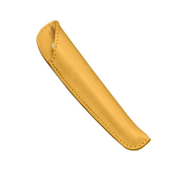 Etui tulipe Moutarde pour 1 stylo, diamètre 1,8 cm