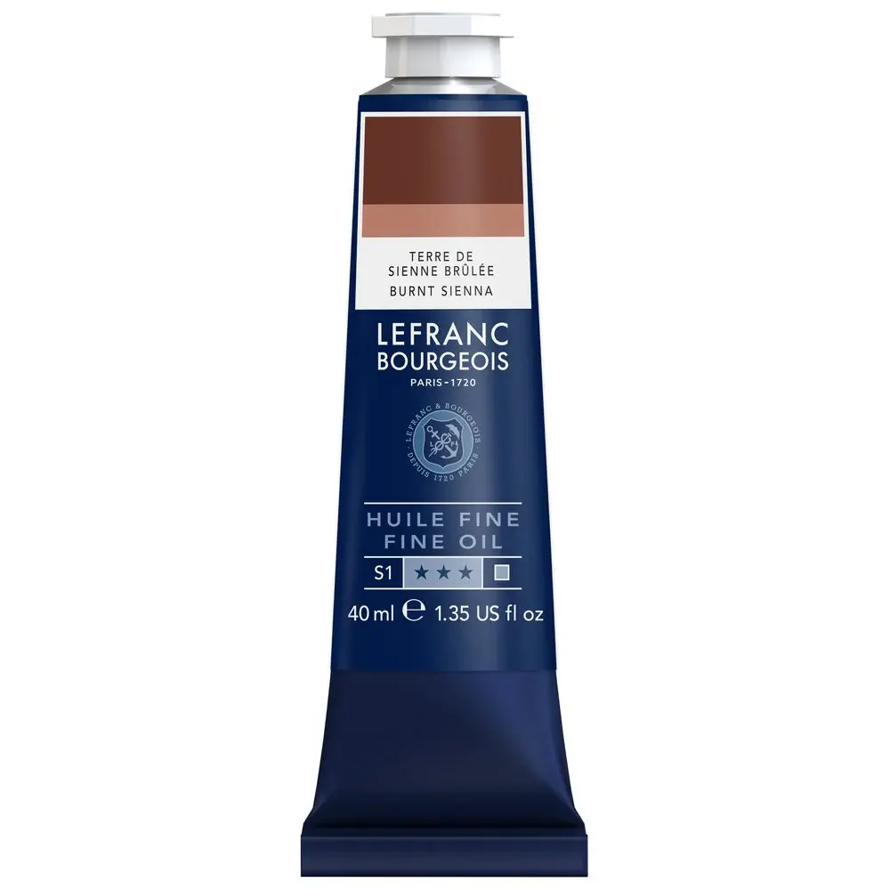 LEFRANC BOURGEOIS Huile Fine Couleur 40Ml Tbe Terre De Sienne Brulée