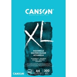 CANSON Canson Bloc collé 1 côté Xl Aquarelle 50F A4 300G