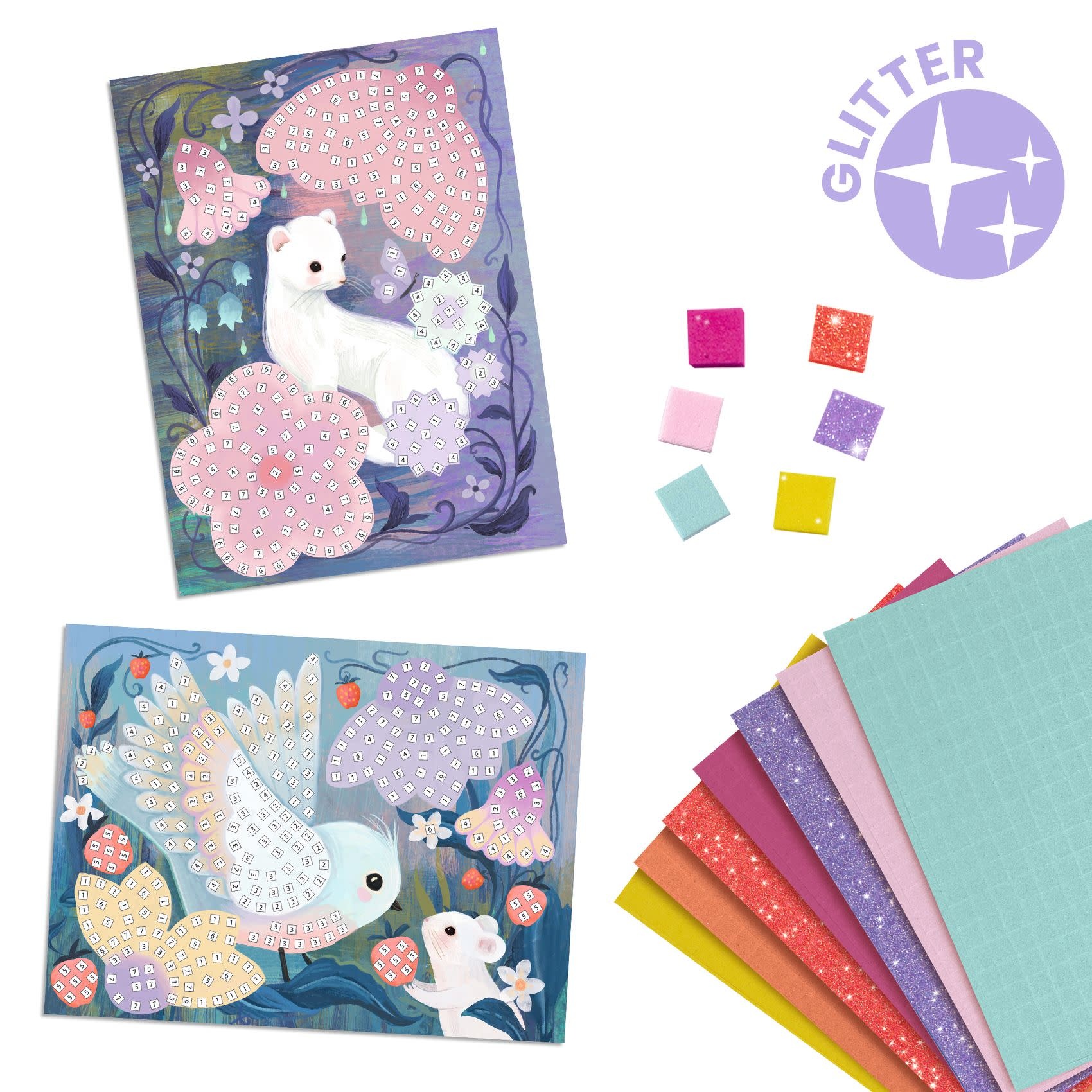 DJECO Sous-bois - Collage Mosaïques