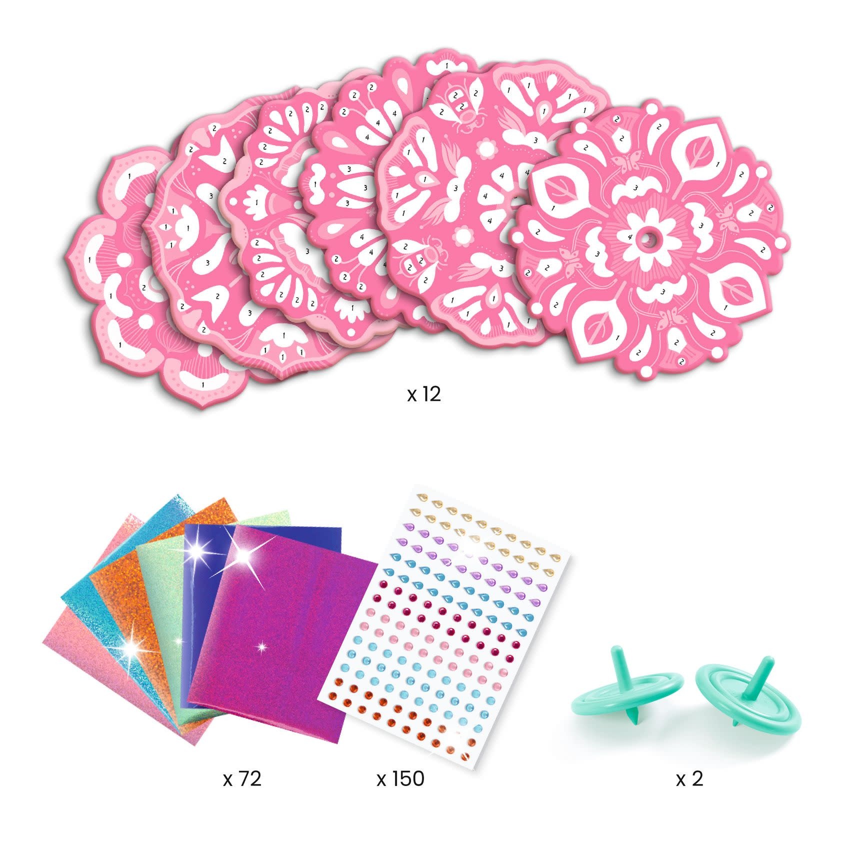 DJECO Do It Yourself - Flower Power Toupies