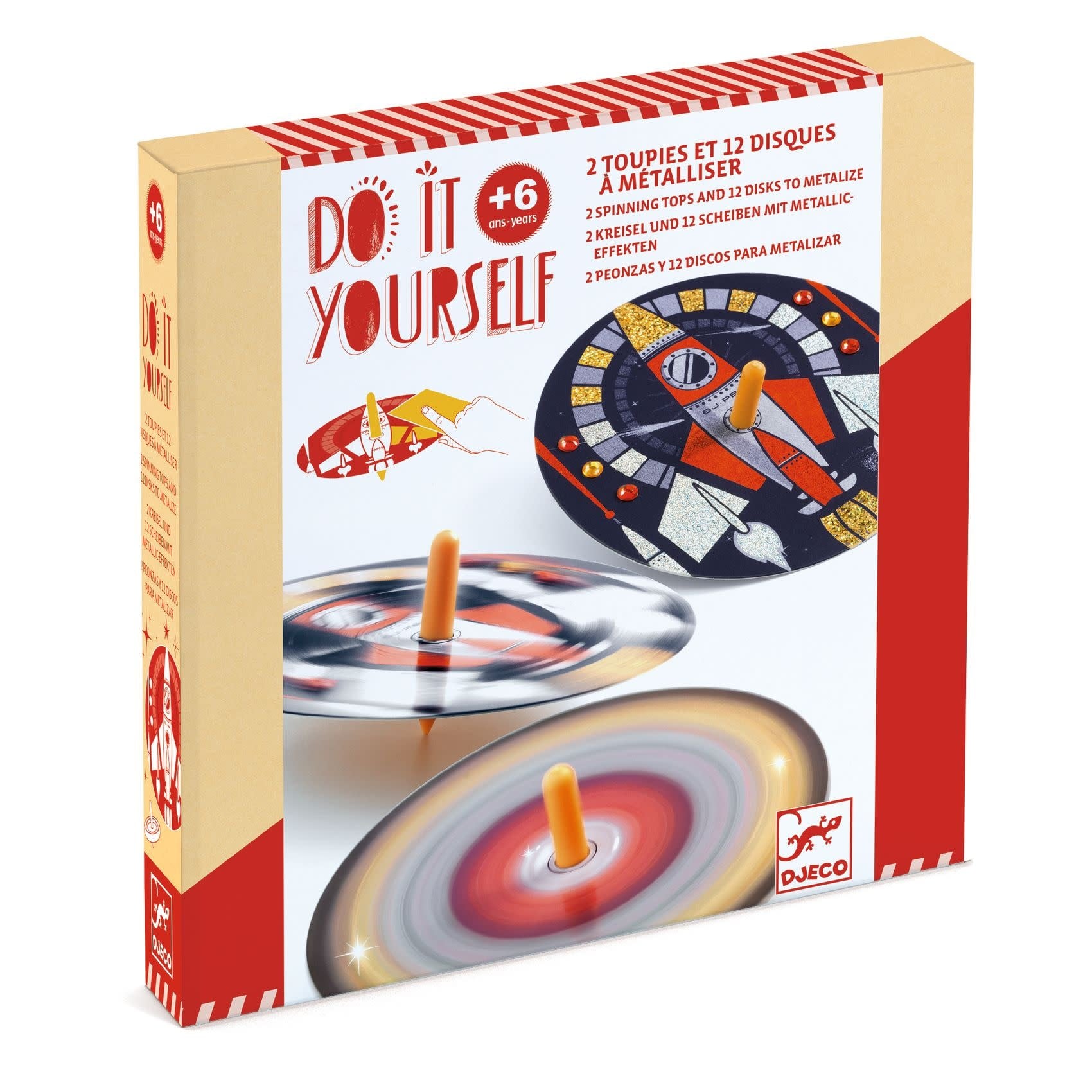 DJECO Do It Yourself - Hypno cosmos Toupies