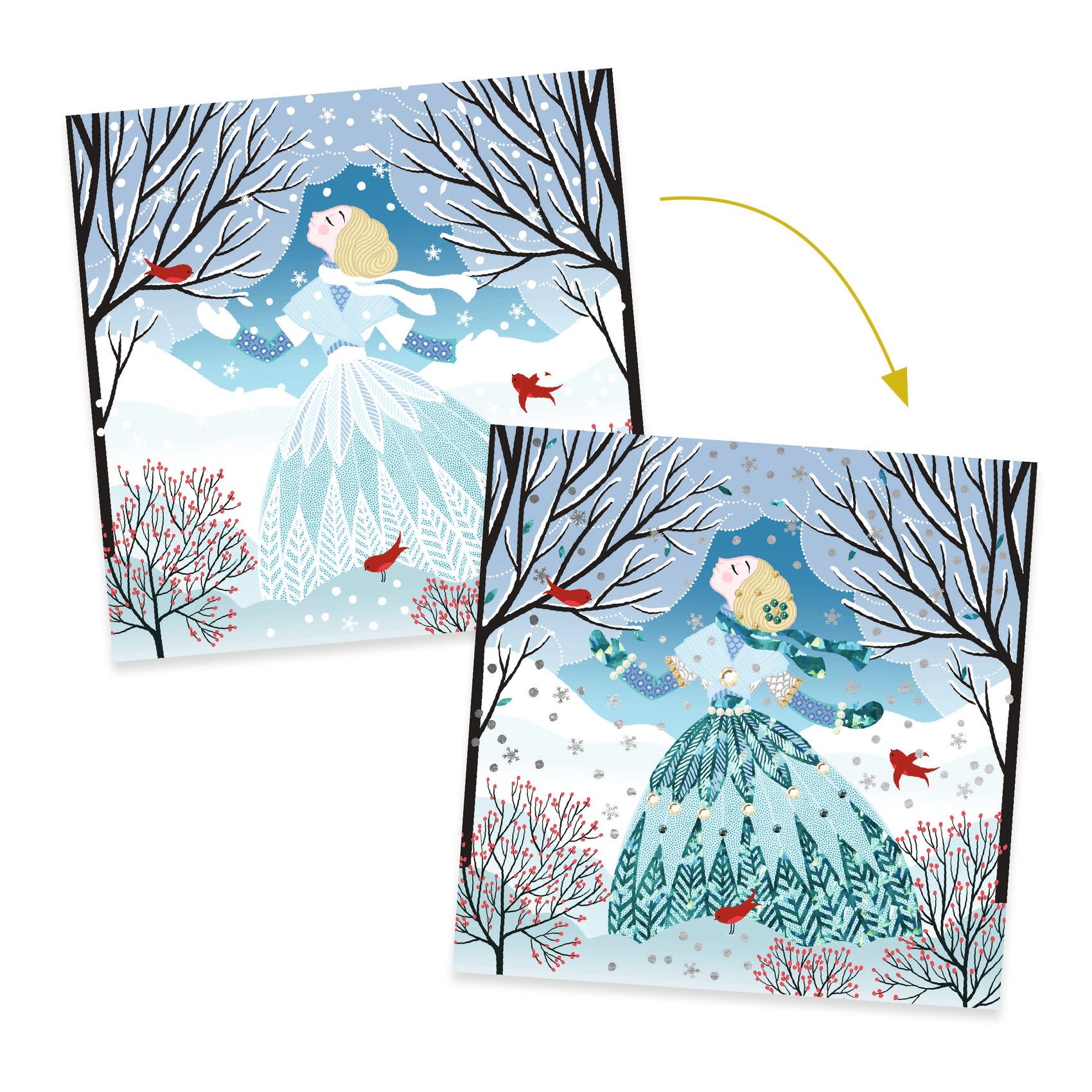 DJECO Des robes couleur du temps Métal et Strass