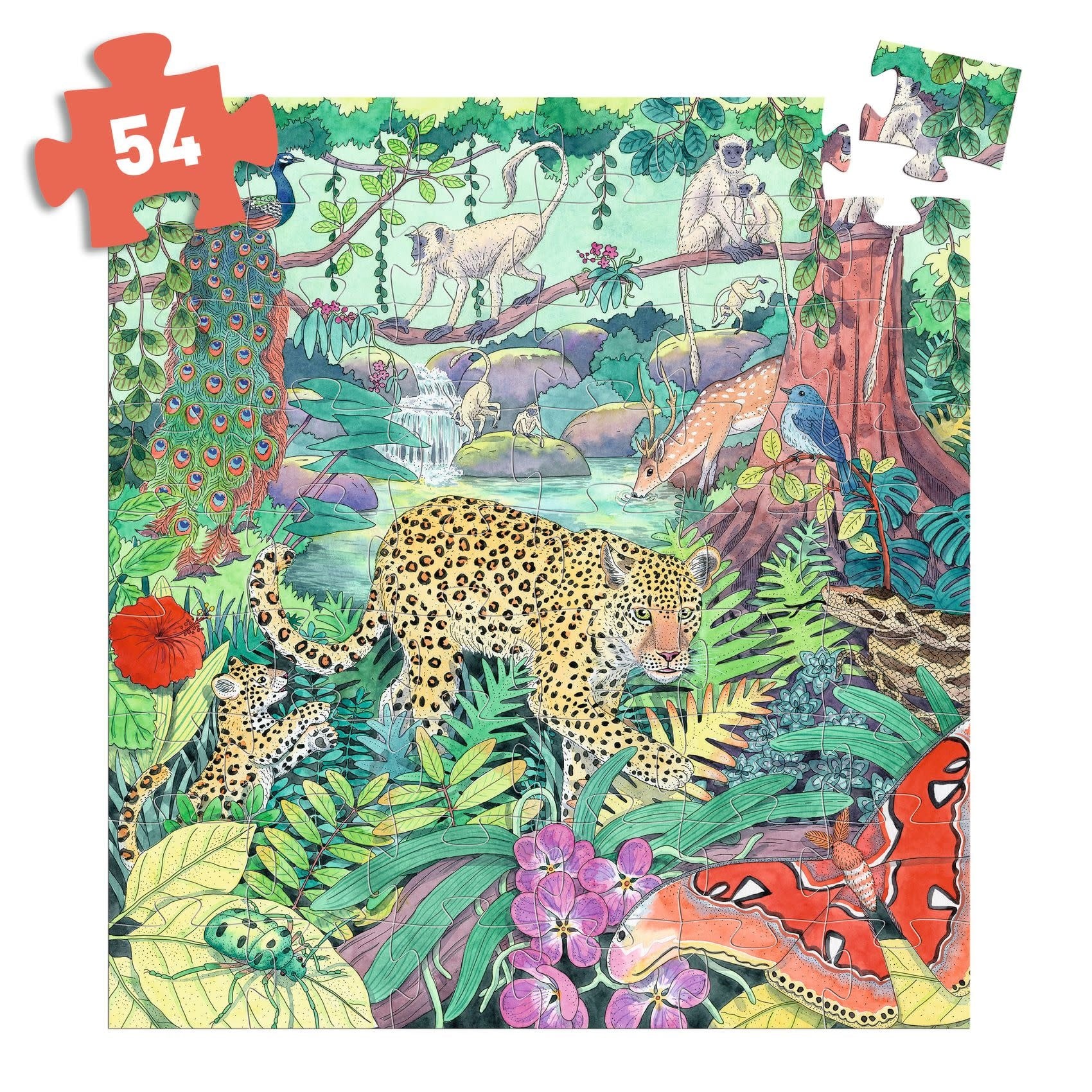 DJECO Puzzle Jungle indienne - 54 pcs