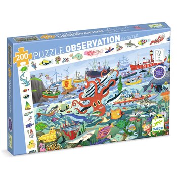DJECO Puzzle Les secrets de la mer - 200 pcs