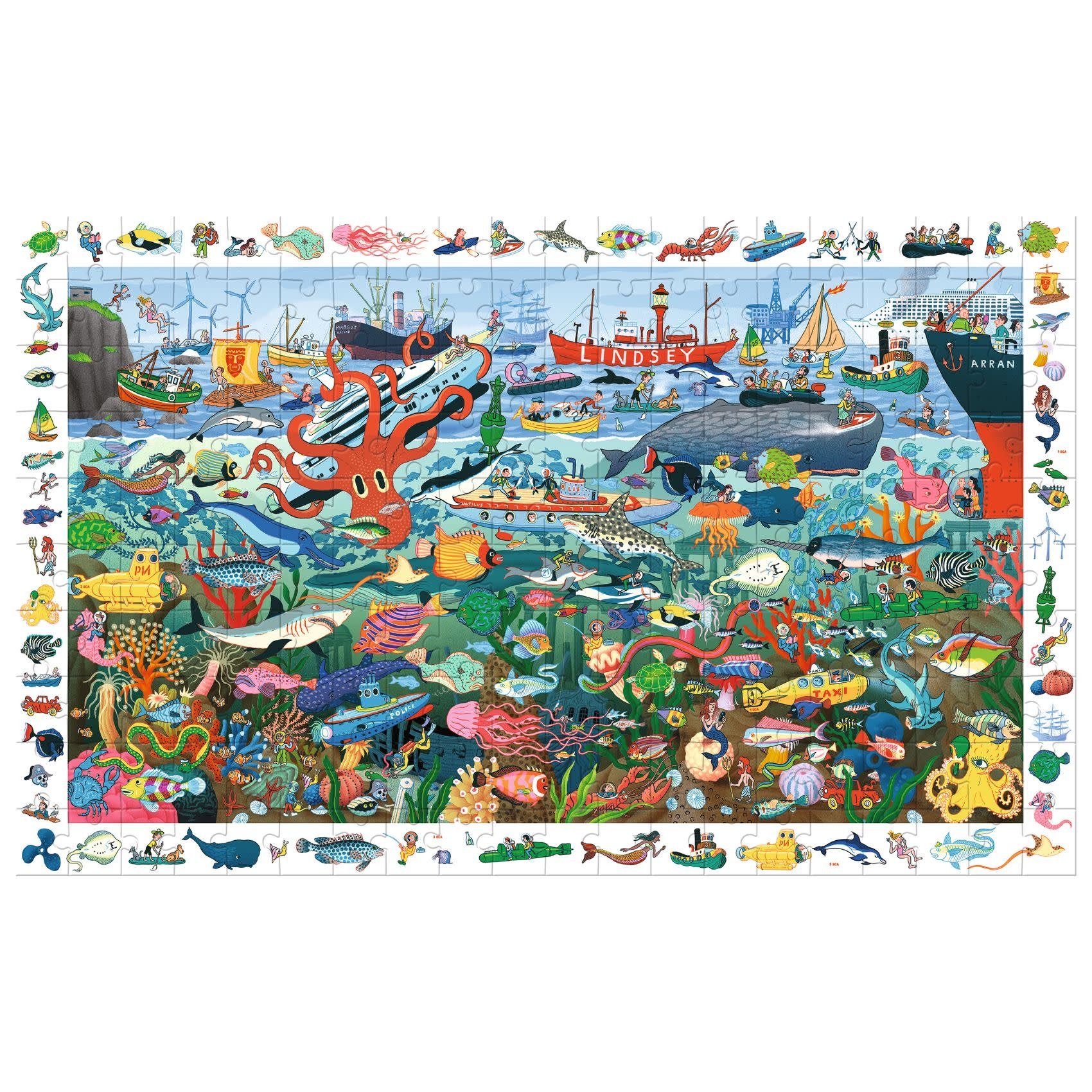 DJECO Puzzle Les secrets de la mer - 200 pcs