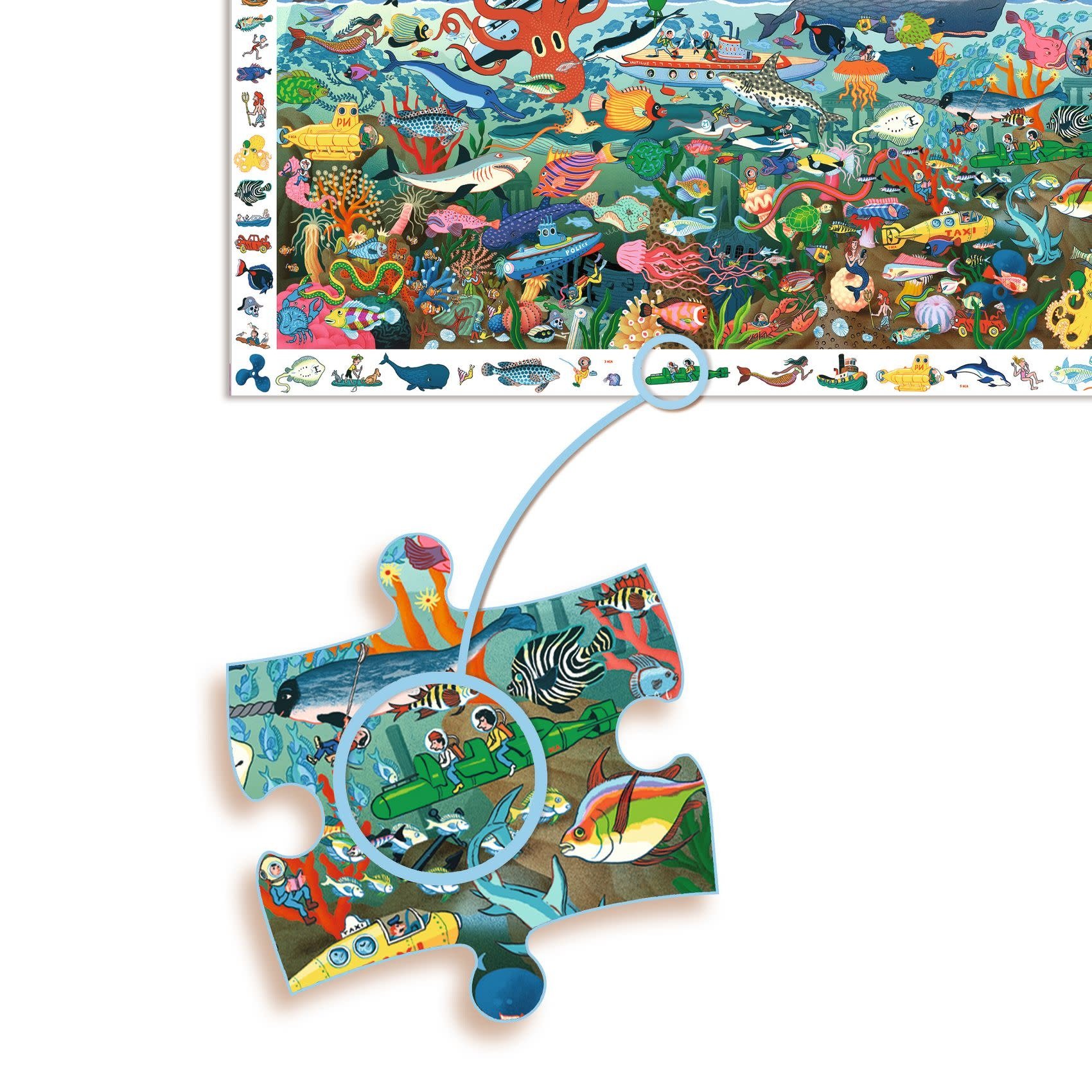 DJECO Puzzle Les secrets de la mer - 200 pcs