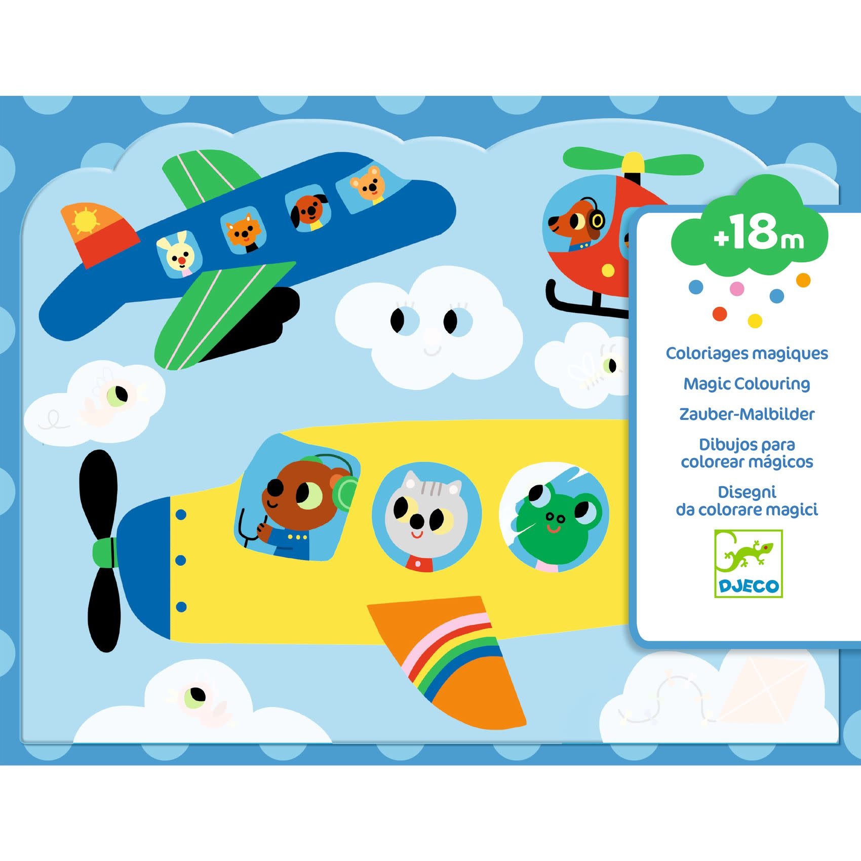 DJECO Les Petits Cadeaux Des Petits - Coloriage  Caché Dans Le Ciel