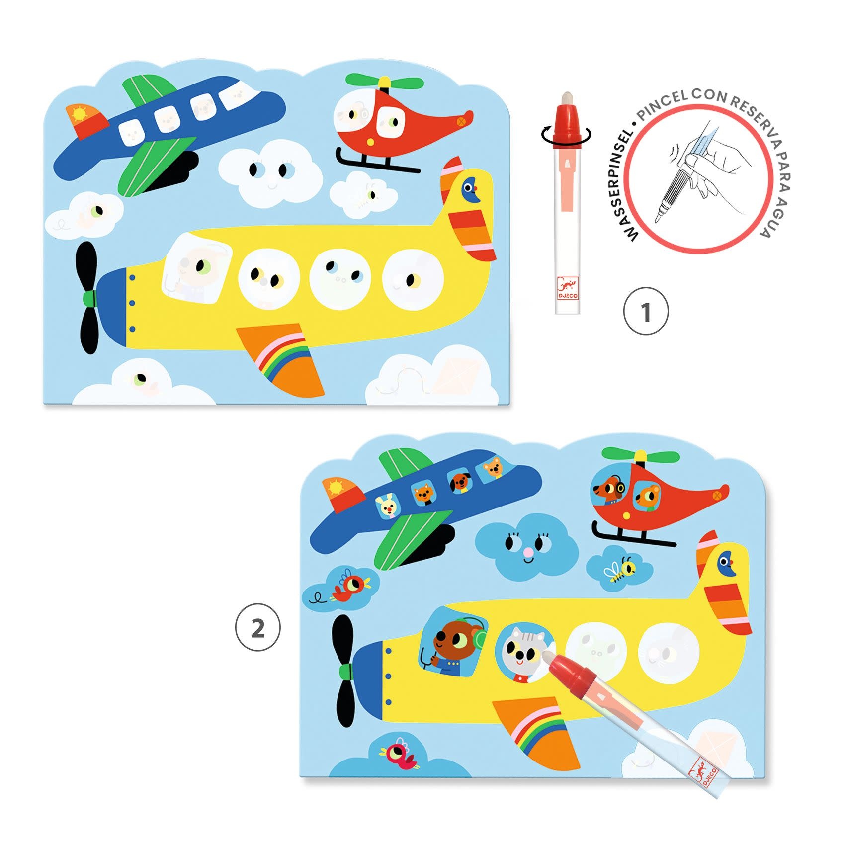 DJECO Les Petits Cadeaux Des Petits - Coloriage  Caché Dans Le Ciel