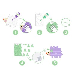 DJECO Peinture à doigts magique - Petites formes Les Petits