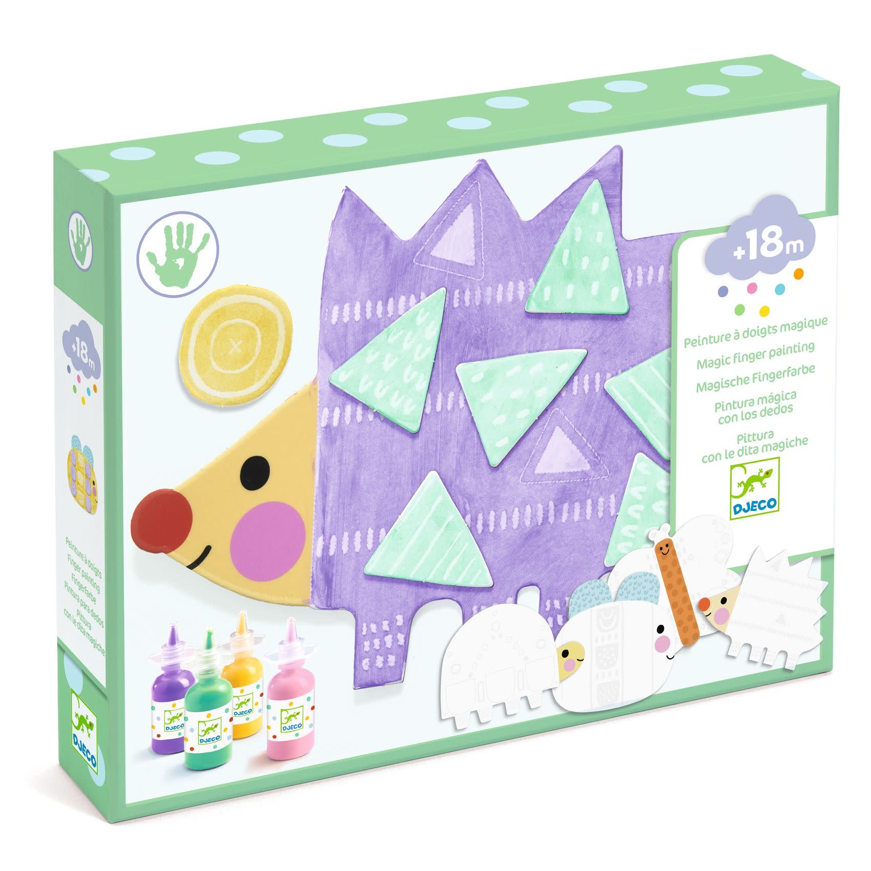 DJECO Peinture à doigts magique - Petites formes Les Petits