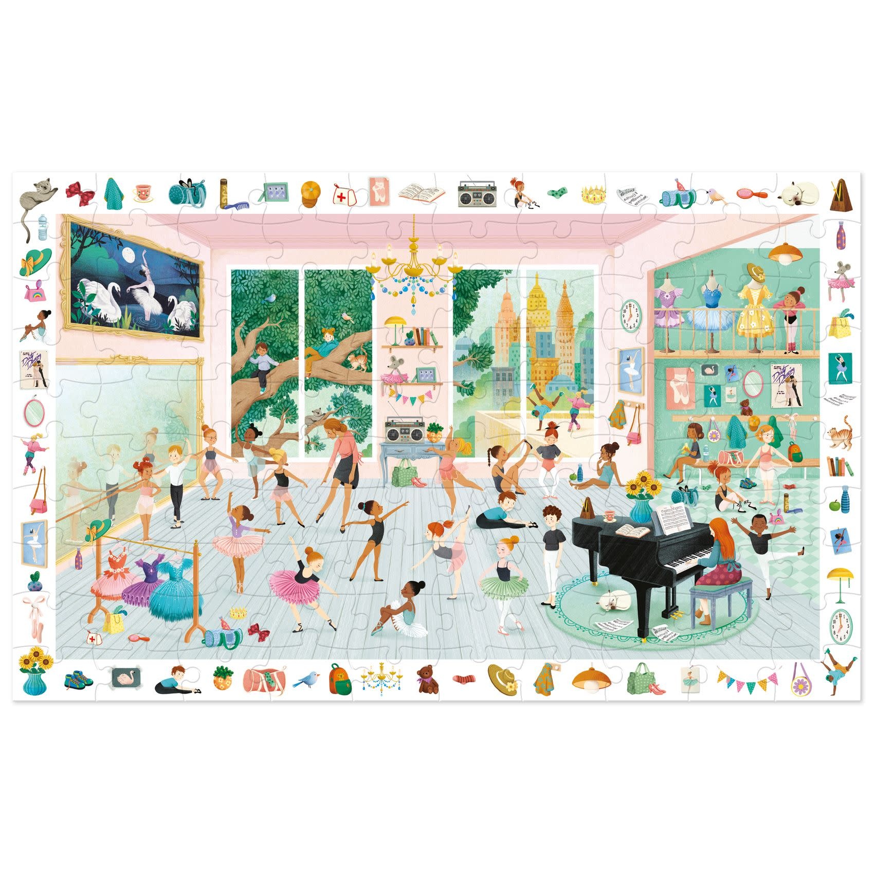 DJECO Puzzles Observation L'École de Danse - 100pcs