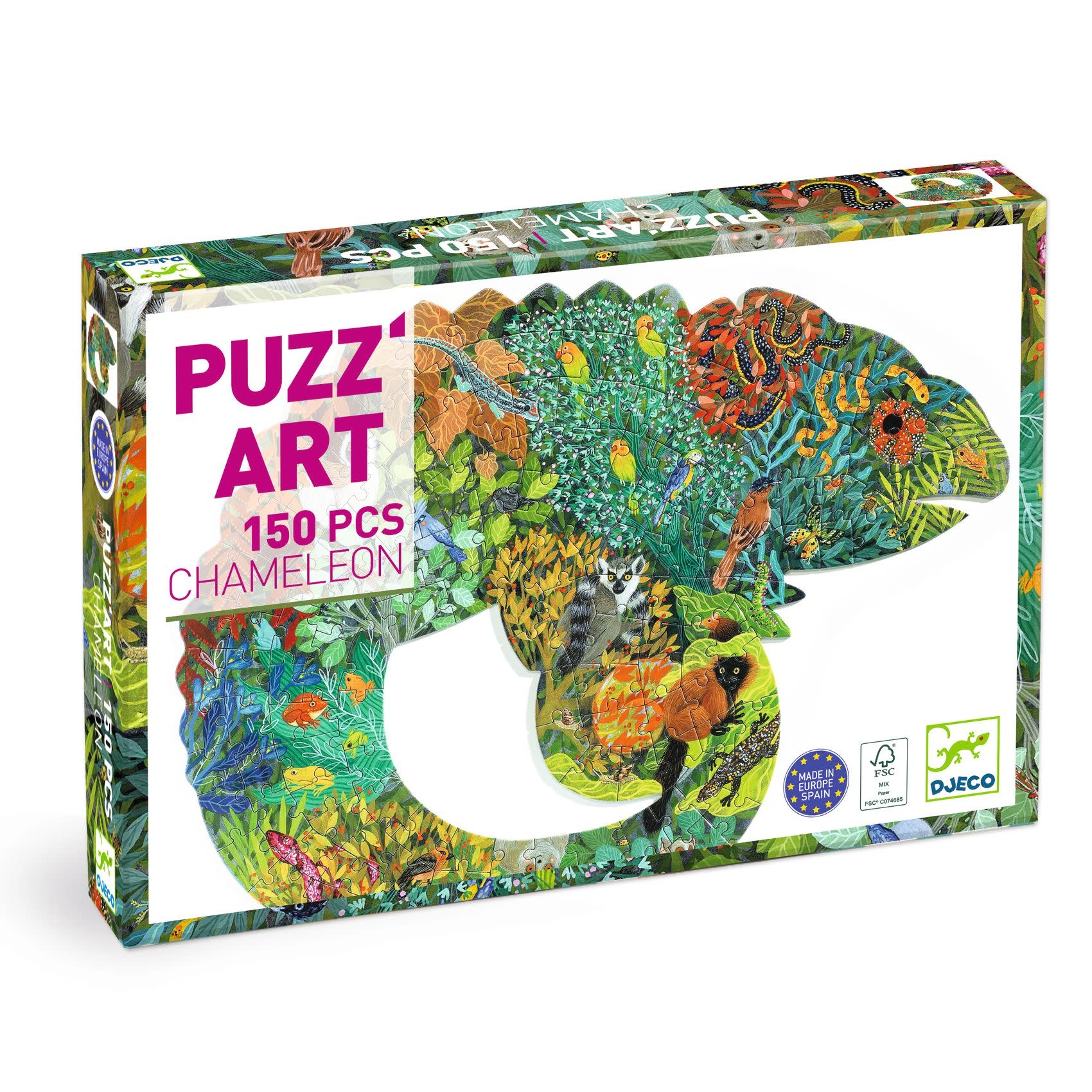 DJECO Puzz'Art Chameleon 150 Pcs