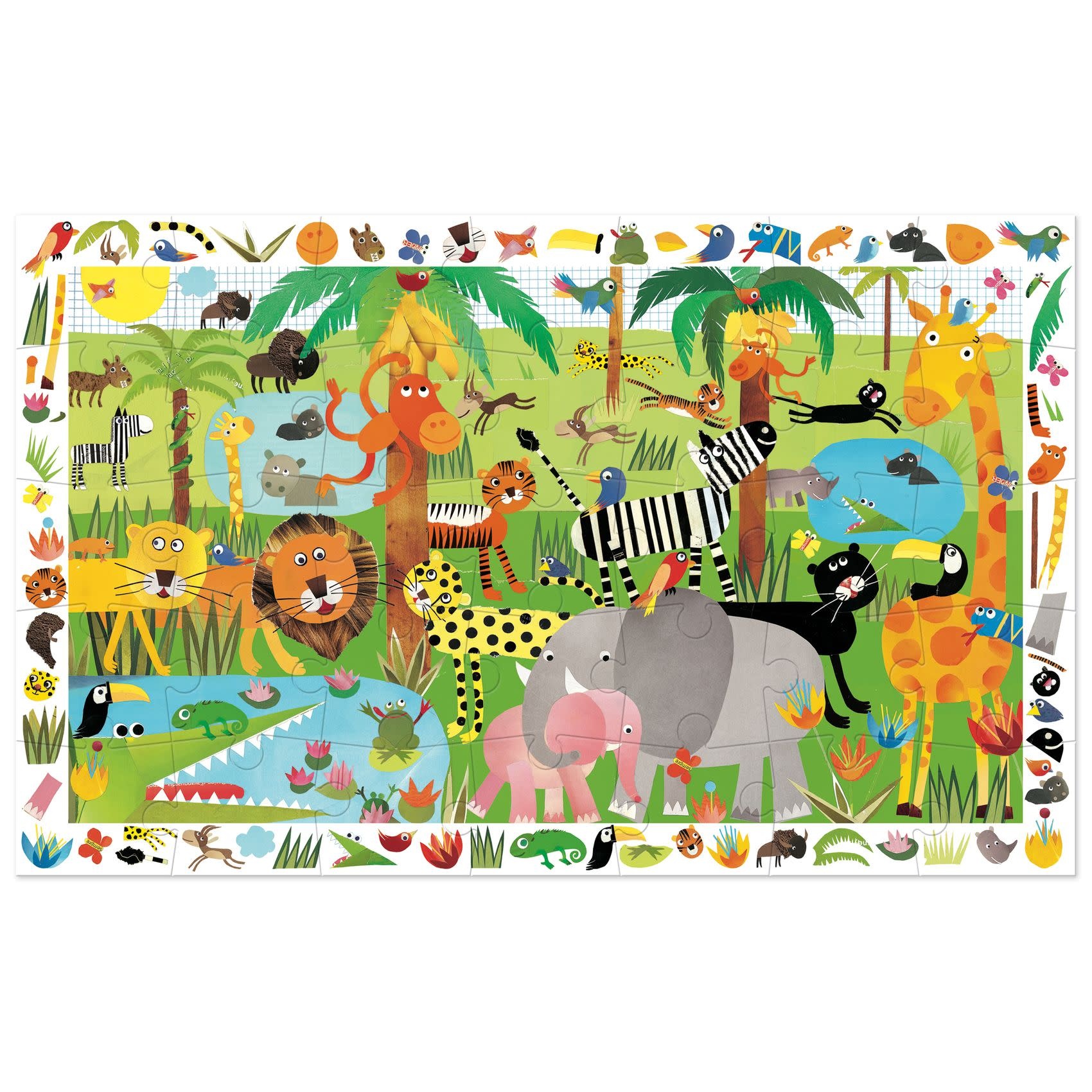 DJECO Puzzles Observation La Jungle - 35 Pcs