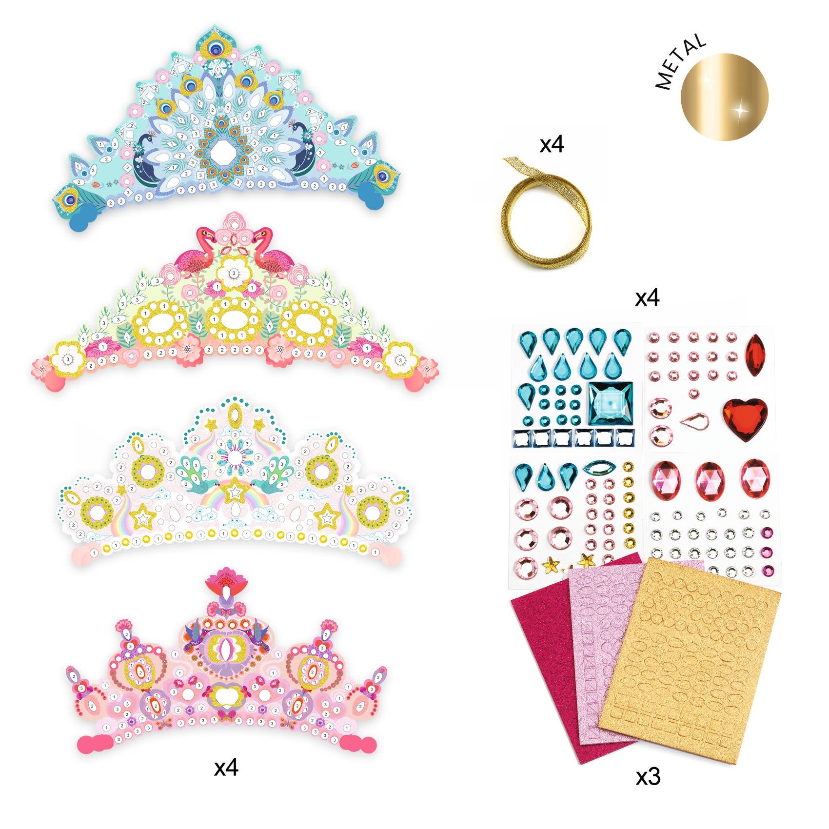 DJECO Do It Yourself - Mosaiques & Stickers Comme Une Princesse