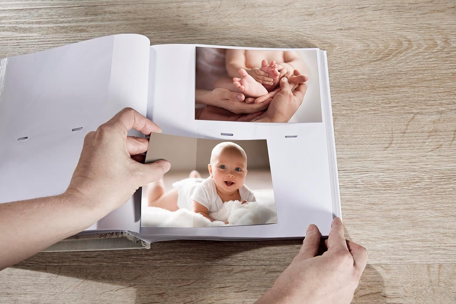 Album photos Memo 200 Pochettes avec fenêtre Fun Crème 24x22cm