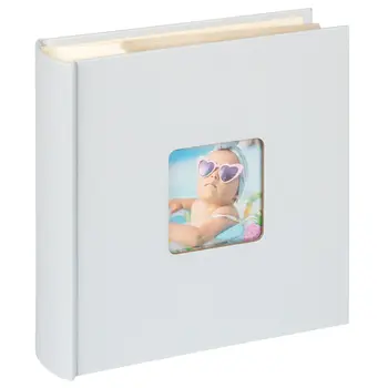 Album photos Memo 200 Pochettes avec fenêtre Fun Bleu Clair 24x22cm