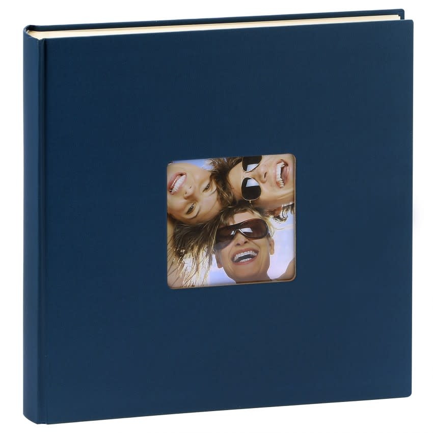 Album photos Traditionnel 100 pages avec feuillets cristal Fun Bleu 30x30cm