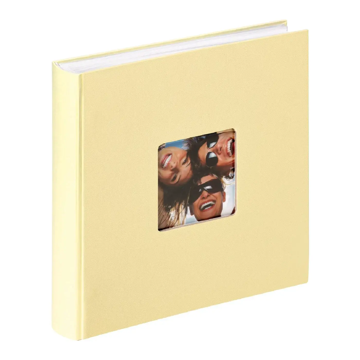 Album photos Traditionnel 100 pages avec feuillets cristal Fun Crème 30x30cm