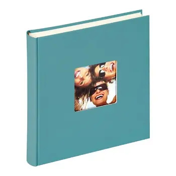 Album photos Traditionnel 100 pages avec feuillets cristal Fun Pétrole 30x30cm