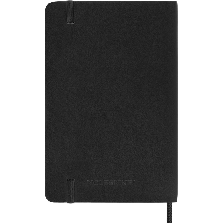MOLESKINE Agende 18 mois Semainier horizontal+notes Format Poche Noir Souple