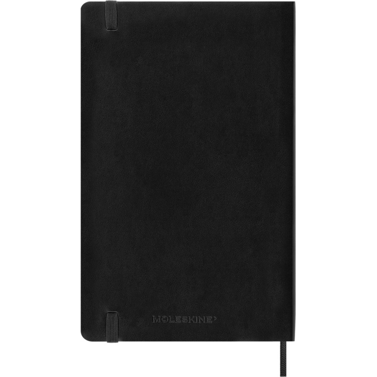 MOLESKINE Agende 18 mois Semainier horizontal+notes Format Large Noir Souple