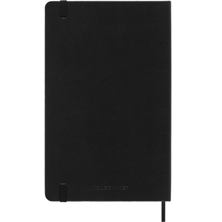 MOLESKINE Agende 18 mois Semainier horizontal Format Large Noir Rigide