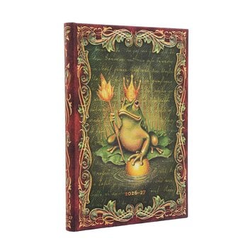 PAPERBLANKS Agenda Horizontal 13 mois Couverture rigide 2026-2027 Les Frères Grimm, Le Roi Grenouille Midi
