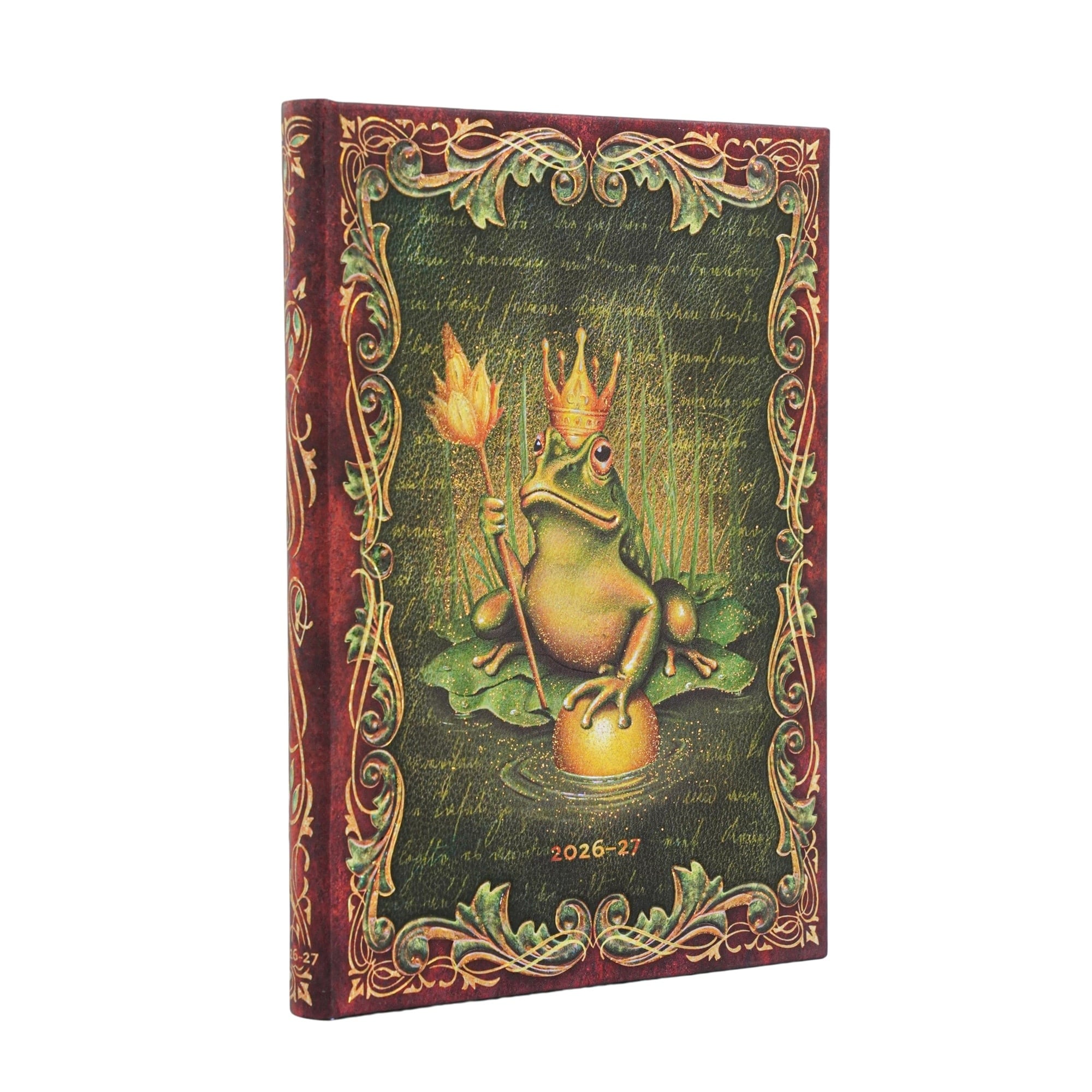 PAPERBLANKS Agenda Horizontal 13 mois Couverture rigide 2026-2027 Les Frères Grimm, Le Roi Grenouille Midi