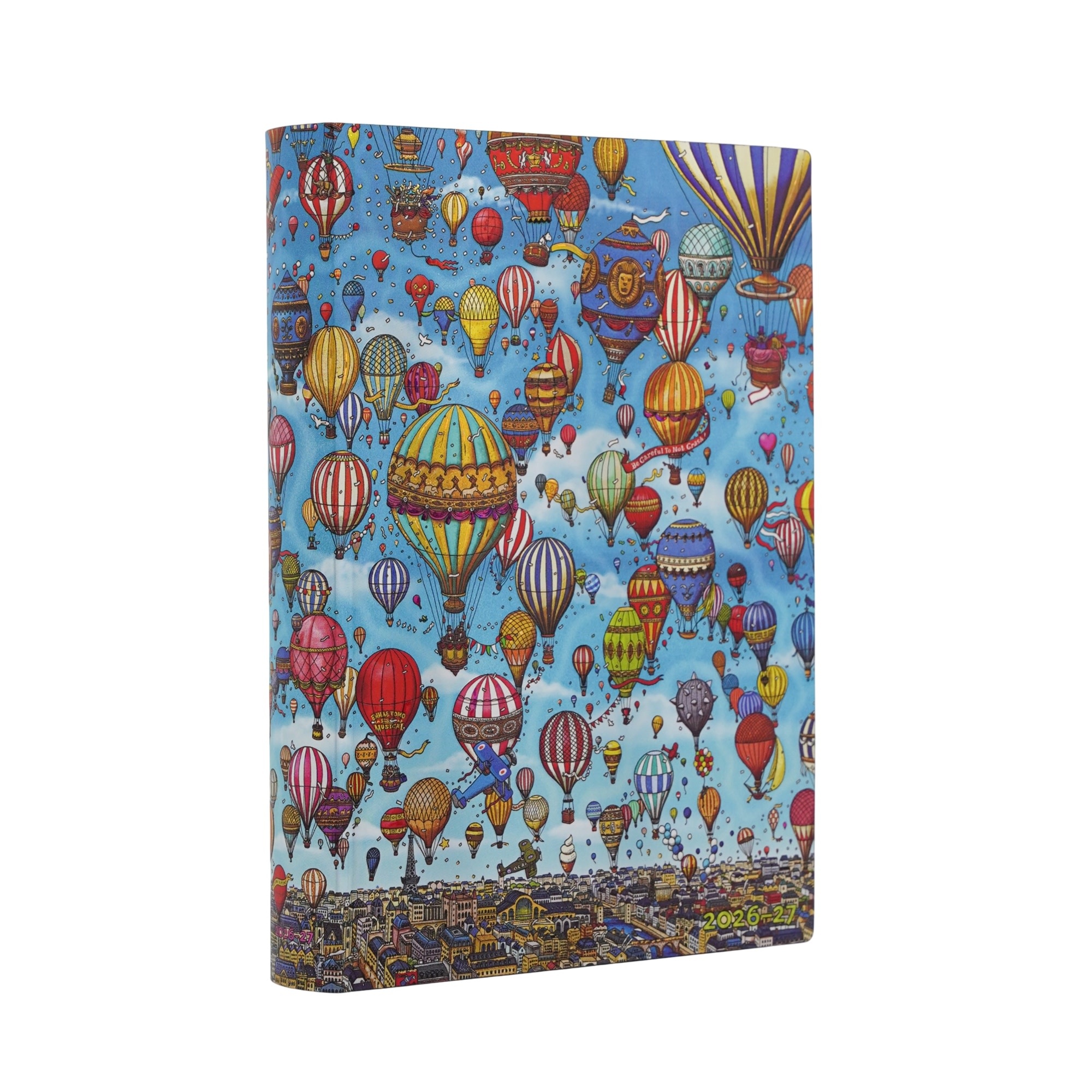PAPERBLANKS Agenda Journalier 13 mois Couverture souple 2026-2027 Festival de Montgolfières Midi