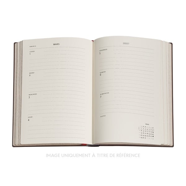PAPERBLANKS Agenda Horizontal 13 mois Couverture rigide 2026-2027 Le Soleil de Gaudi Midi