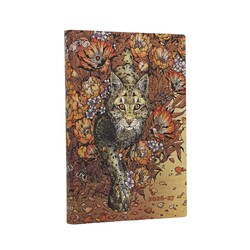 PAPERBLANKS Agenda Horizontal 13 mois Couverture souple 2026-2027 L’Ascension du Lynx Mini