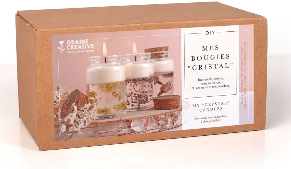 GRAINE CREATIVE Kit Diy Mes Bougies "Cristal"