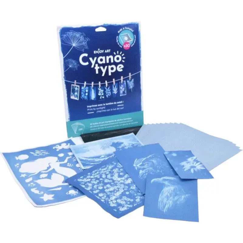 OZ Enjoy Art 30 Feuilles Recharge Cyanotype A4