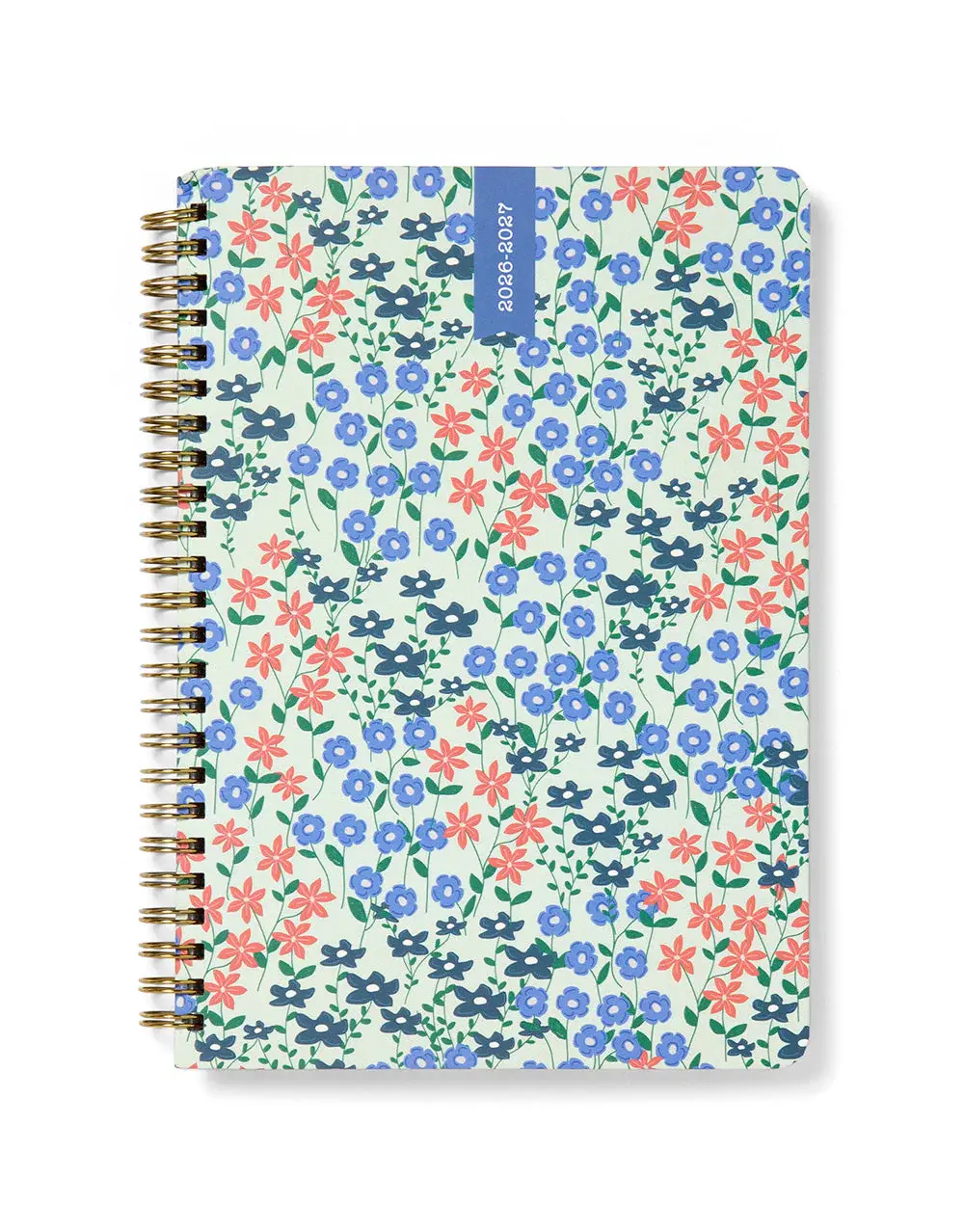LETTS Agenda 18 mois Spring Valley 2026/27 Semainier Horizontal Multilingue A6 Coloris Menthe