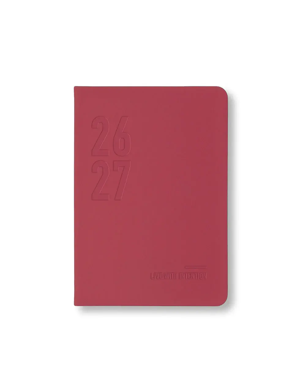LETTS Agenda Scolaire 1 Jour Par Page Conscious Evergreen 2026/27 Multilingue A6 Coloris Berry