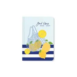 LETTS Agenda Scolaire 1 Jour Par Page Citrus 2026/27  Multilingue A6 Coloris Good Vibes
