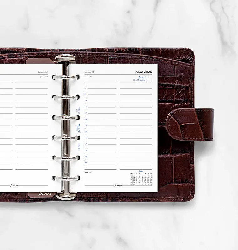 FILOFAX Recharge Agenda 1 Jour Par Page Académique 2026/27 Format Pocket