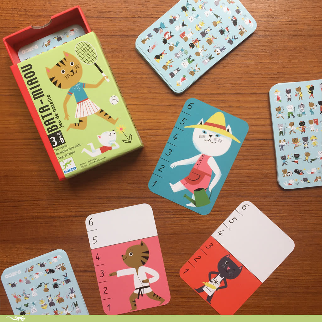 DJECO Jeux De Cartes Bata Miaou