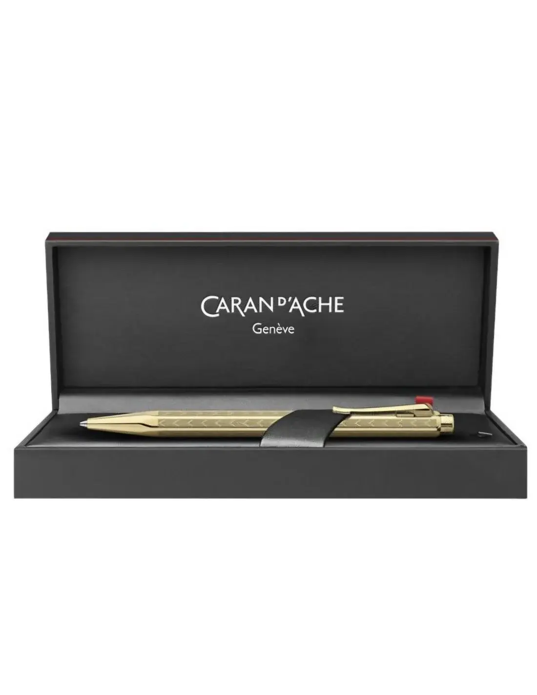 CARAN D'ACHE Stylo Bille Ecridor Chevron Doré