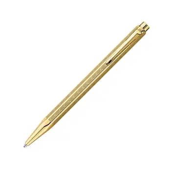 CARAN D'ACHE Stylo Bille Ecridor Chevron Doré
