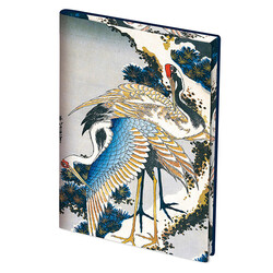 EDITIONS DU DESASTRE Le Musée - carnet souple - Hokusai - Grues 14,5x20,5cm 192 pages lignées 100g