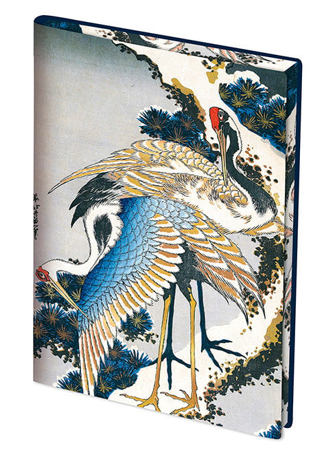 EDITIONS DU DESASTRE Le Musée - carnet souple - Hokusai - Grues 14,5x20,5cm 192 pages lignées 100g