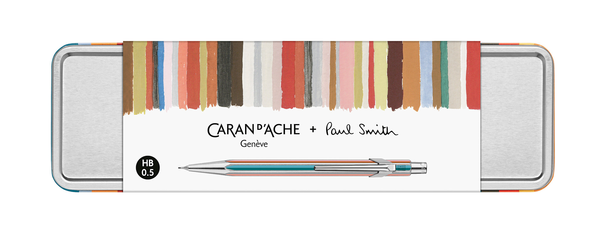 CARAN D'ACHE Porte-Mine 849™ 0,5 Mm Paul Smith Edition 5, Argent, Avec Boîte Métal