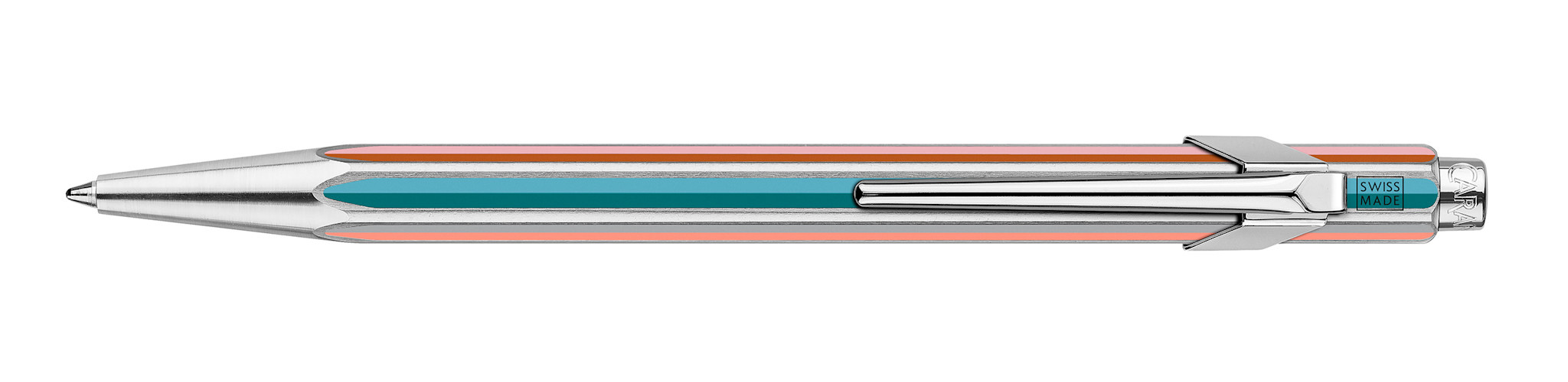 CARAN D'ACHE Stylo Bille 849™ Paul Smith Edition 5, Argent, Avec Boîte Métal