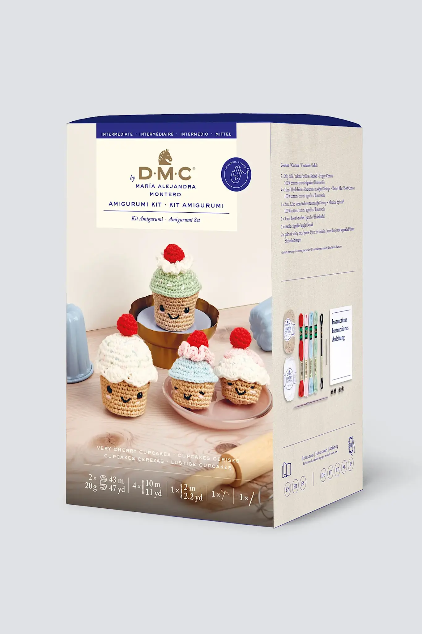 DMC Kit Amigurumi Cupcakes Cerises