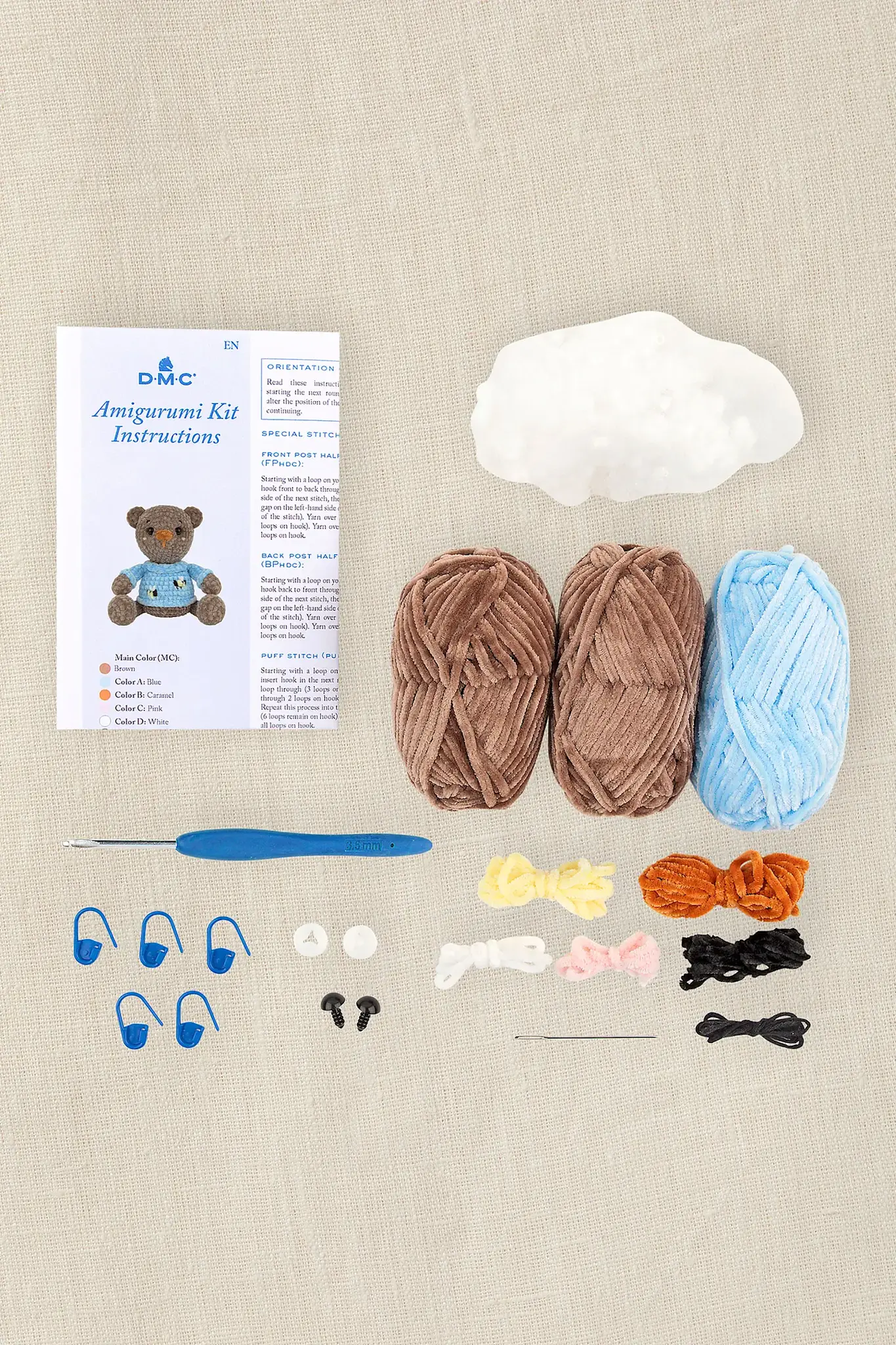 DMC Kit Amigurumi L'ours Rêveur