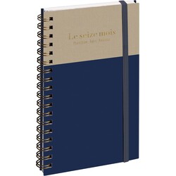 EXACOMPTA Agenda Semainier Poche SAD 16S Gustave Marine/grège 9x16cm