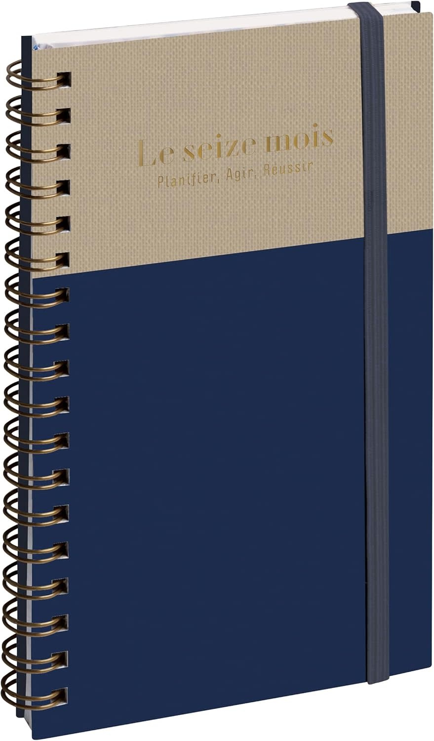 EXACOMPTA Agenda Semainier Poche SAD 16S Gustave Marine/grège 9x16cm